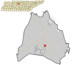 Davidson County Tennessee Incorporated and Unincorporated areas Berry Hill highlighted